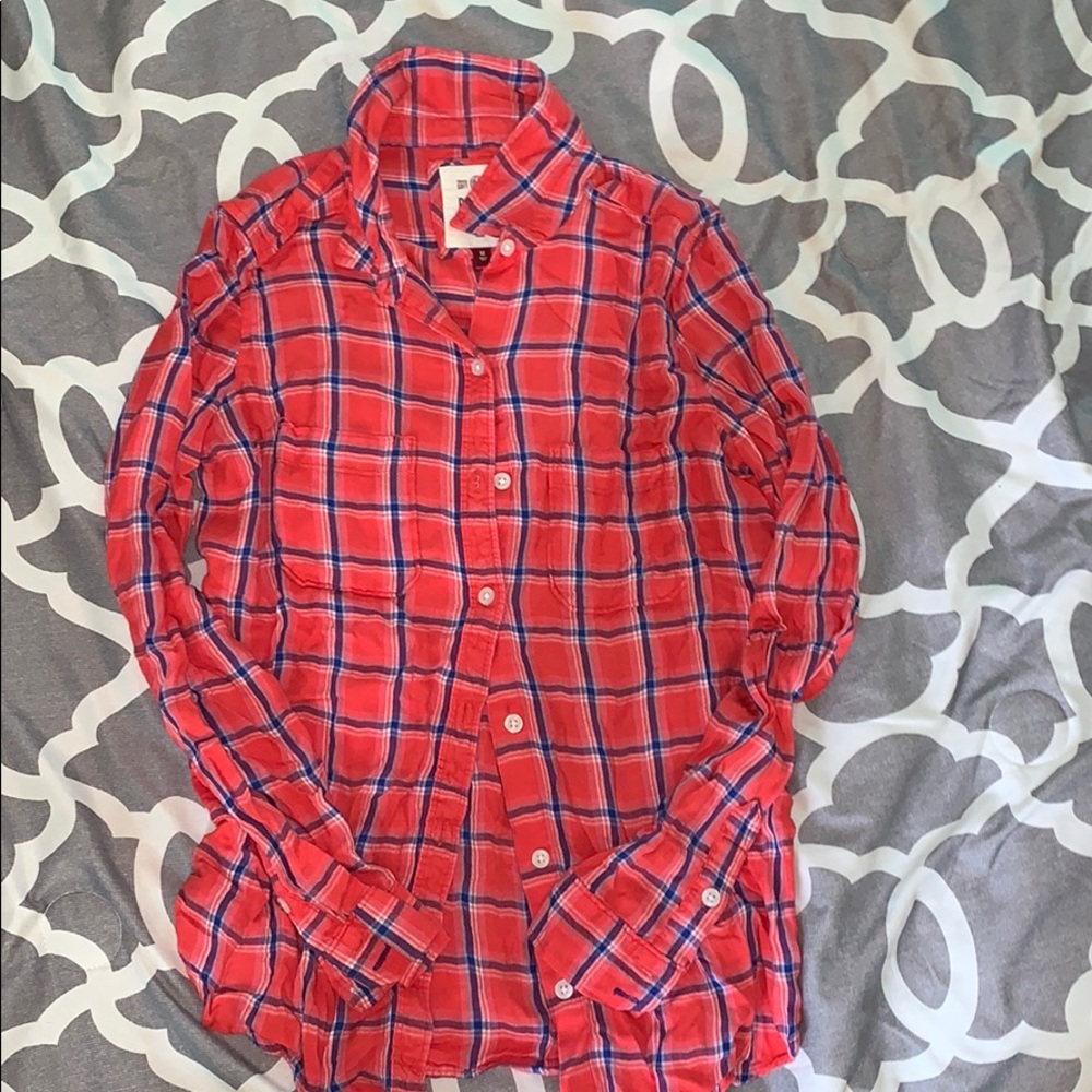 SO plaid button up flannel